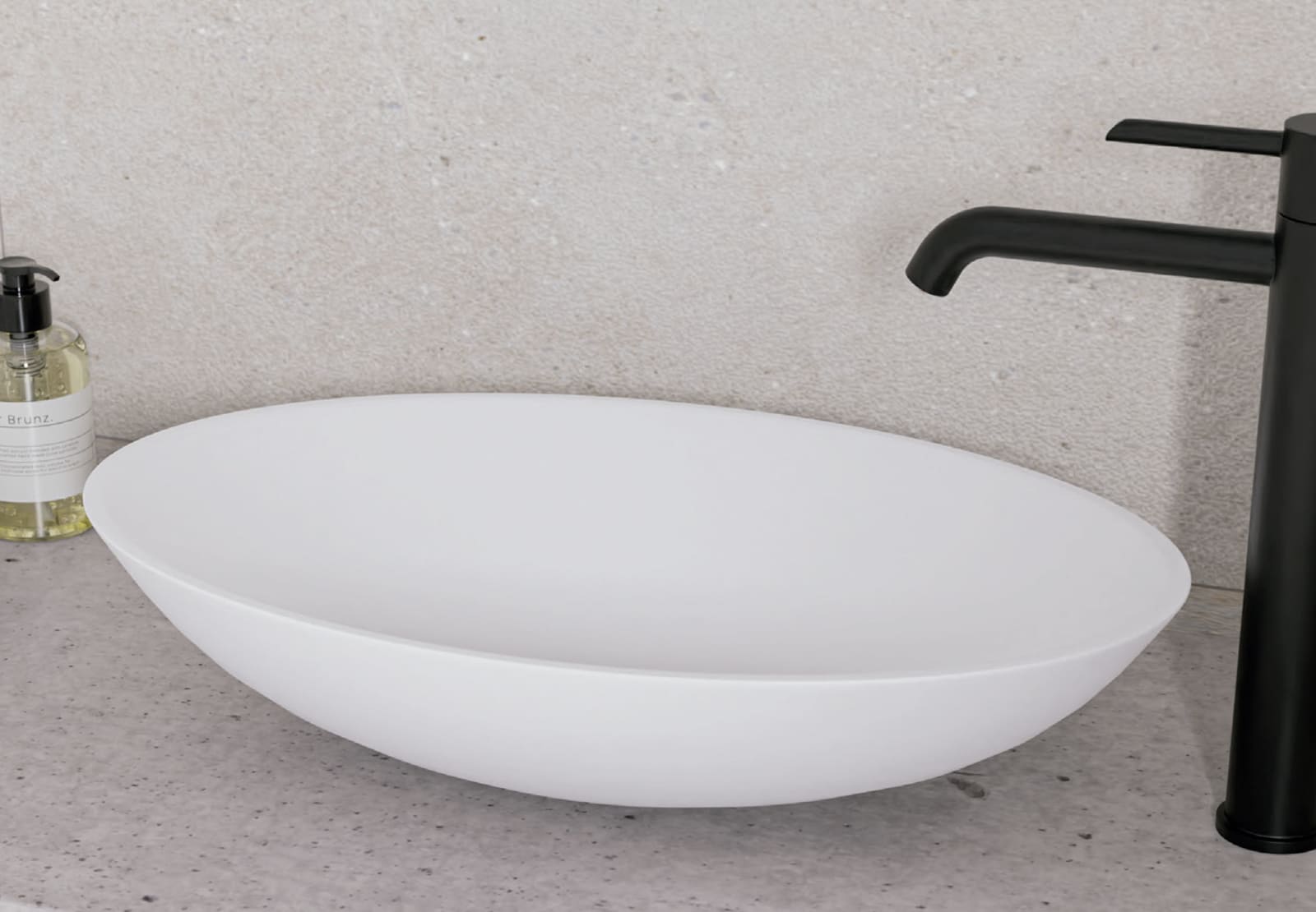 Astra Vasque à poser solide avec profondeur réduite Art and Bath principal 0