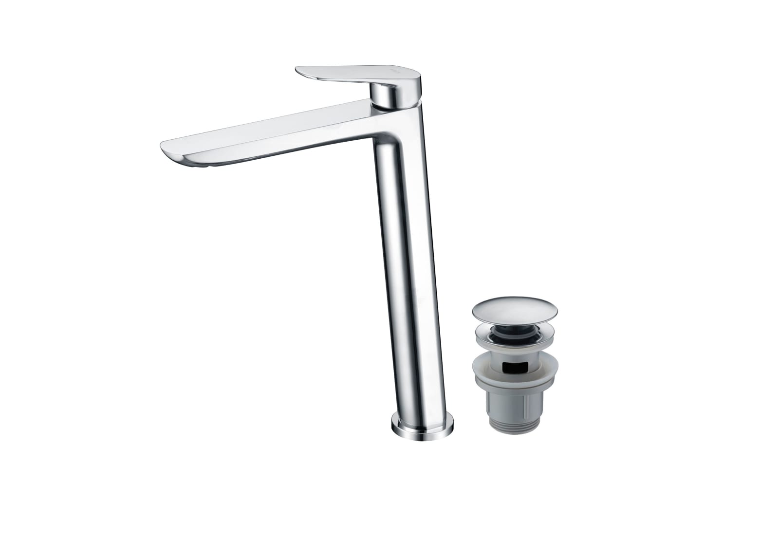Pack Robinet de lavabo à bec haut Bélgica Imex + Bonde à déclic principal 0