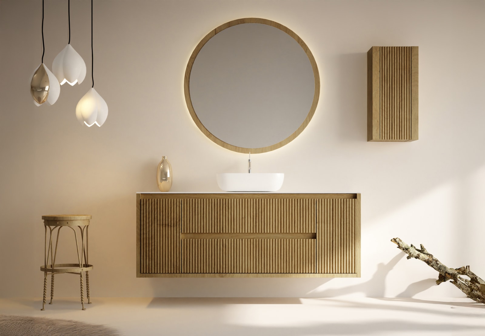 Meuble de salle de bains avec plan de toilette Alpes 13 Bruntec principal 0