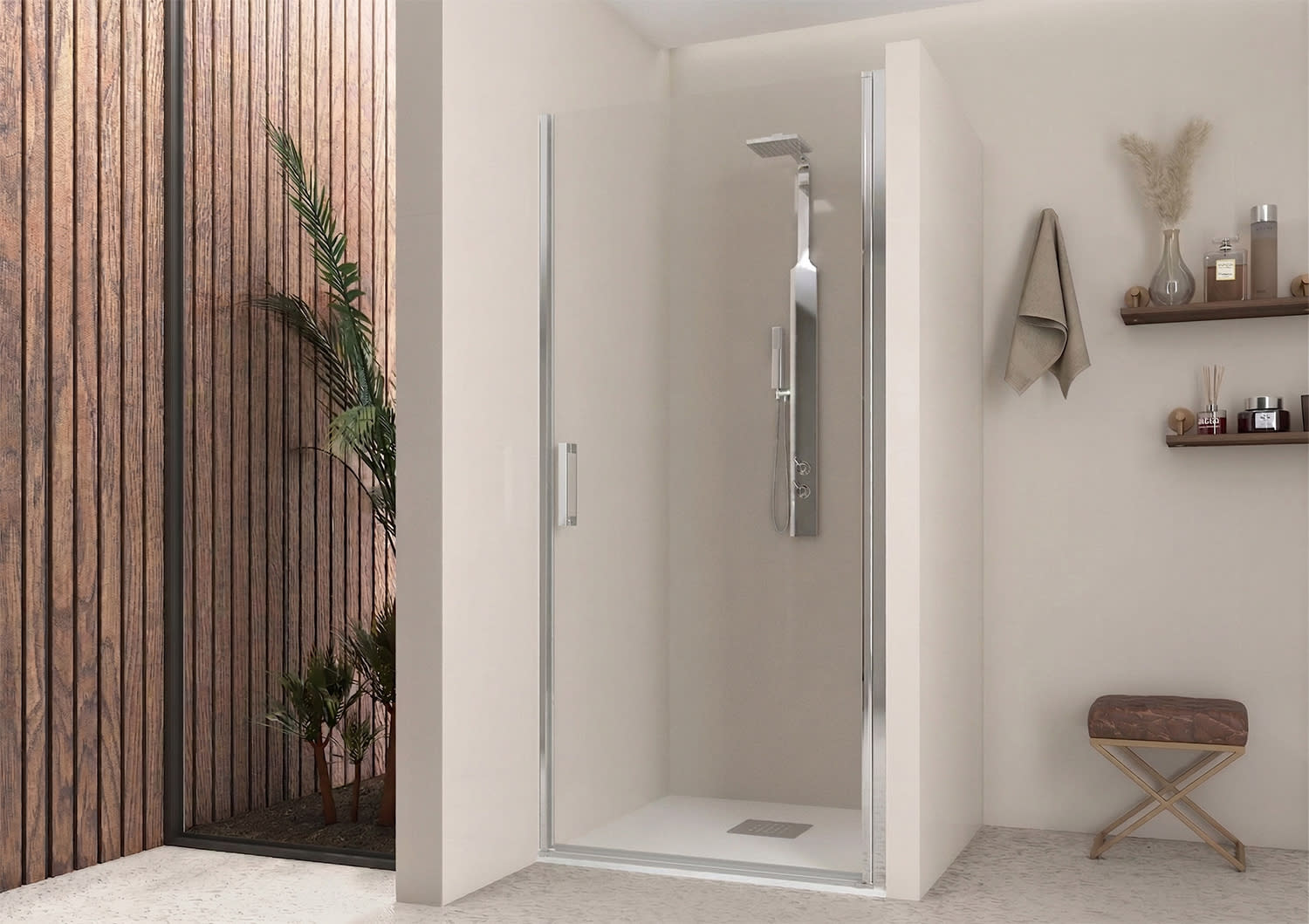Paroi de douche sur mesure Carina Bruntec sur mesure principal 0