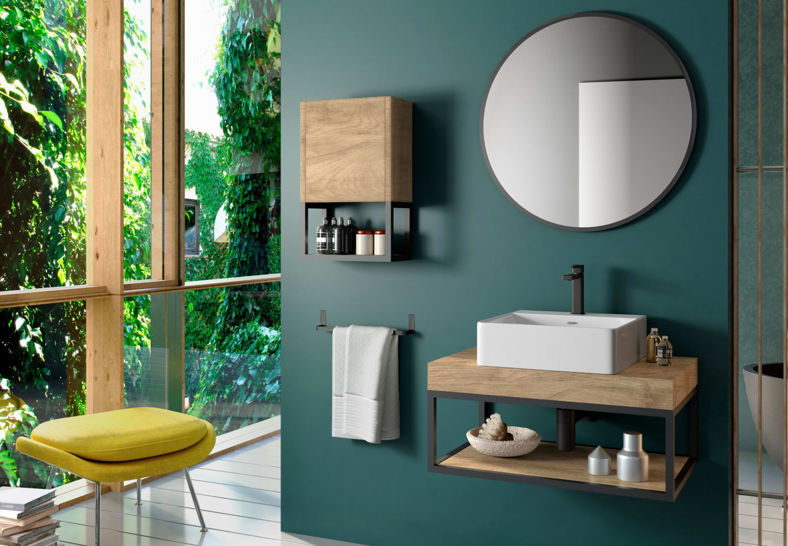 Meuble de salle de bains avec plan de toilette Spok Coycama principal 0