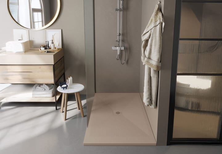 Receveur de douche en résine Design Sorty Bruntec environnement 2