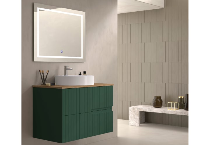 Meuble de salle de bains avec plan de toilette en bois Ebi Bruntec couleurs principal 6