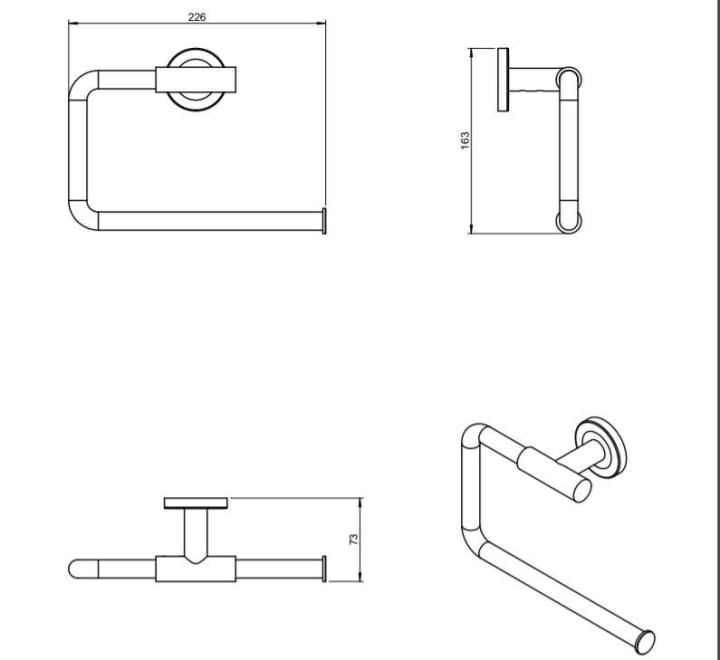 Architect S+ Cosmic sèche-serviettes de salle de bains croquis 25