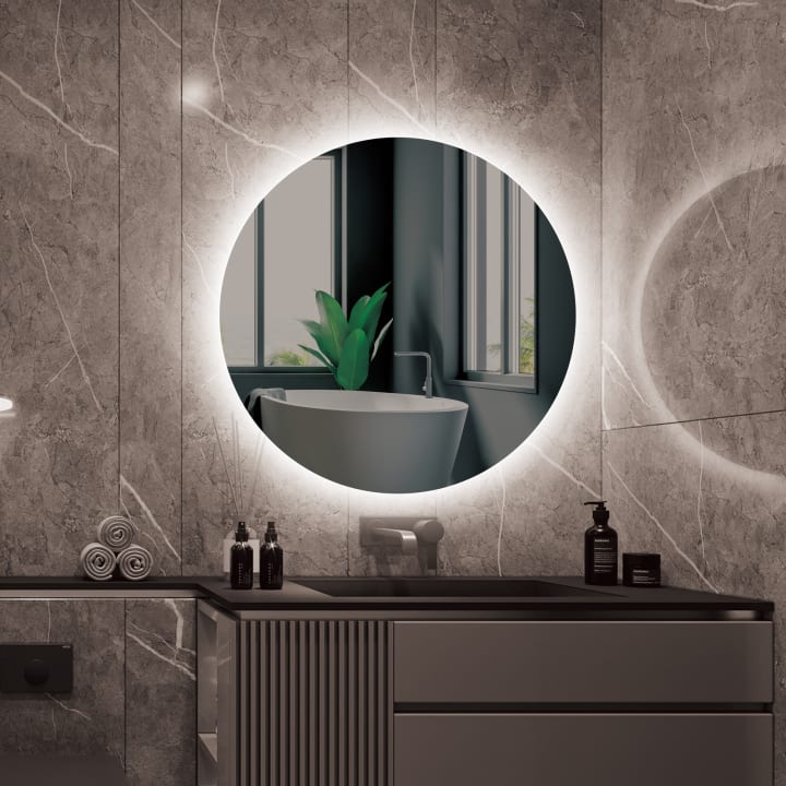 Miroir de salle de bains avec éclairage LED Lisboa Ledimex principal 3