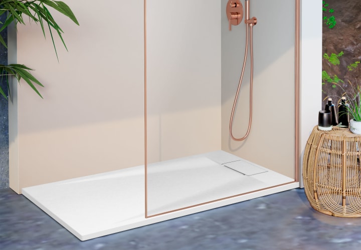 Receveur de douche en résine Mercuri Kassandra détail 1