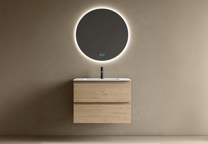 Ensemble de meubles de salle de bains 39 cm de profondeur réduite Roma Bruntec principal 3