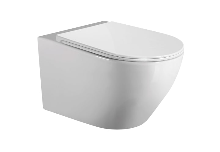 Pack WC suspendu avec réservoir de chasse encastré et bouton poussoir Lisboa Plus de Bruntec principal 1