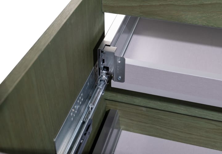 Ensemble de meuble de salle de bain compact Nivo Bruntec 2 tiroirs suspendus détail 11