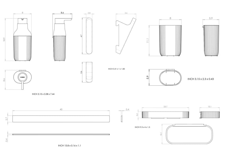 Ensemble modulaire pour cuisine avec rail mural Alife by Cosmic croquis 7