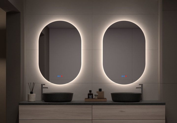 Bruntec Delta Miroir de salle de bain avec éclairage LED principal 3