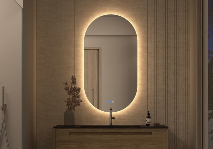 Bruntec Delta Miroir de salle de bain avec éclairage LED principal 5