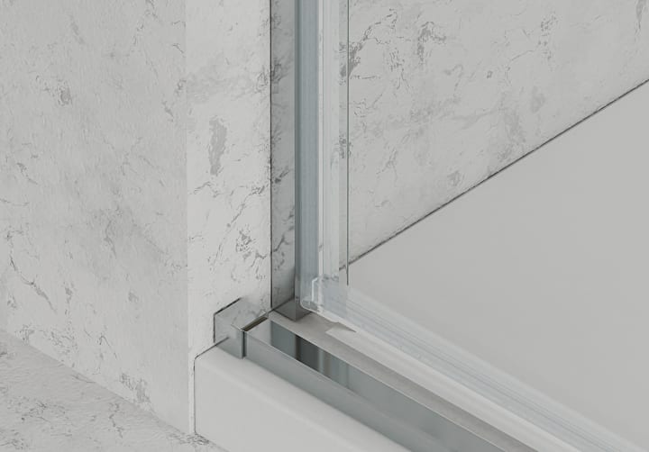 Paroi de douche angulaire coulissante Aria Bruntec détail 10