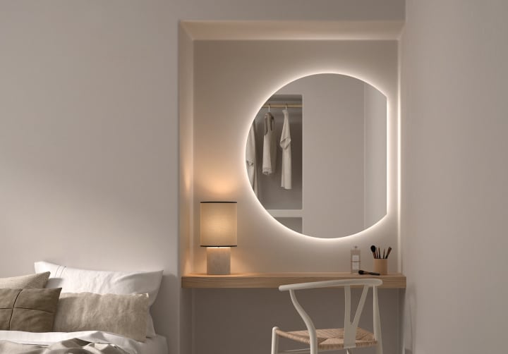 Miroir Zoni Bruntec Luna avec éclairage LED environnement 7