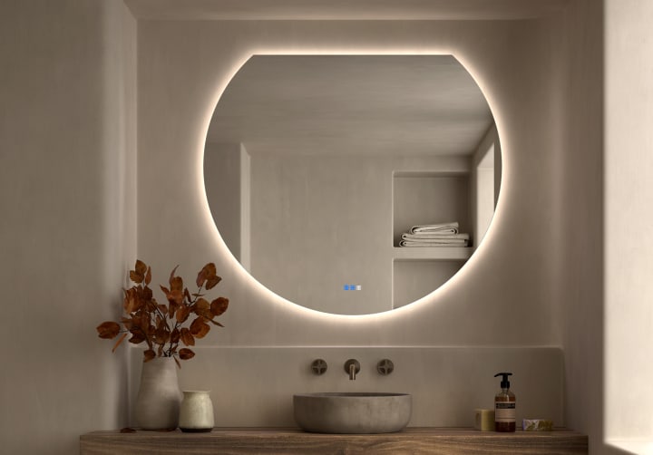 Miroir Zoni Bruntec Luna avec éclairage LED principal 3