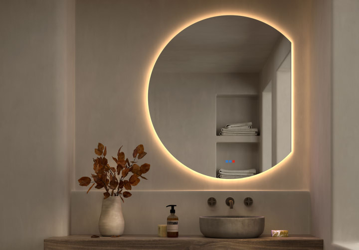 Miroir Zoni Bruntec Luna avec éclairage LED principal 2