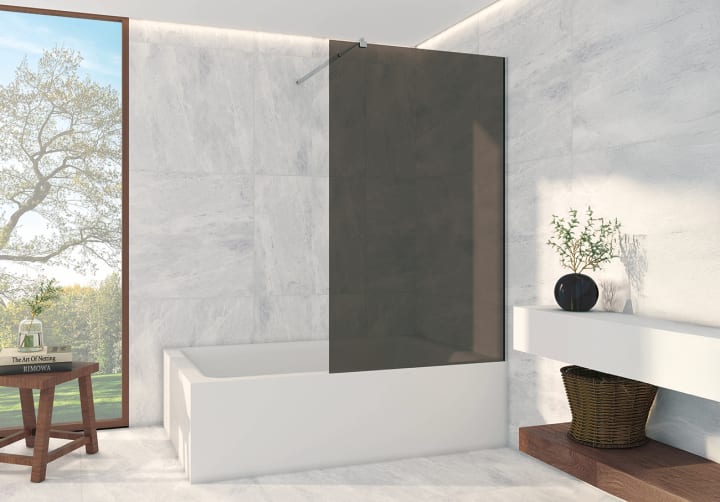 Paroi de baignoire sur mesure Alhena Bruntec détail 6