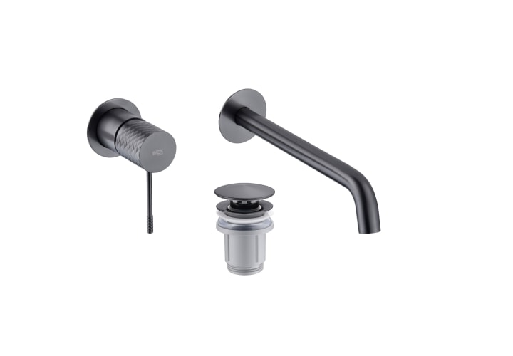 Imex Genova robinetterie de lavabo encastrée + bonde click-clack Pack principal 5