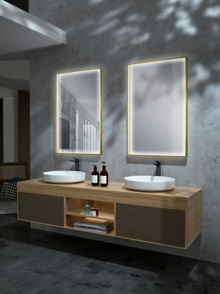 Miroir de salle de bains avec éclairage LED Ability Ledimex environnement 6
