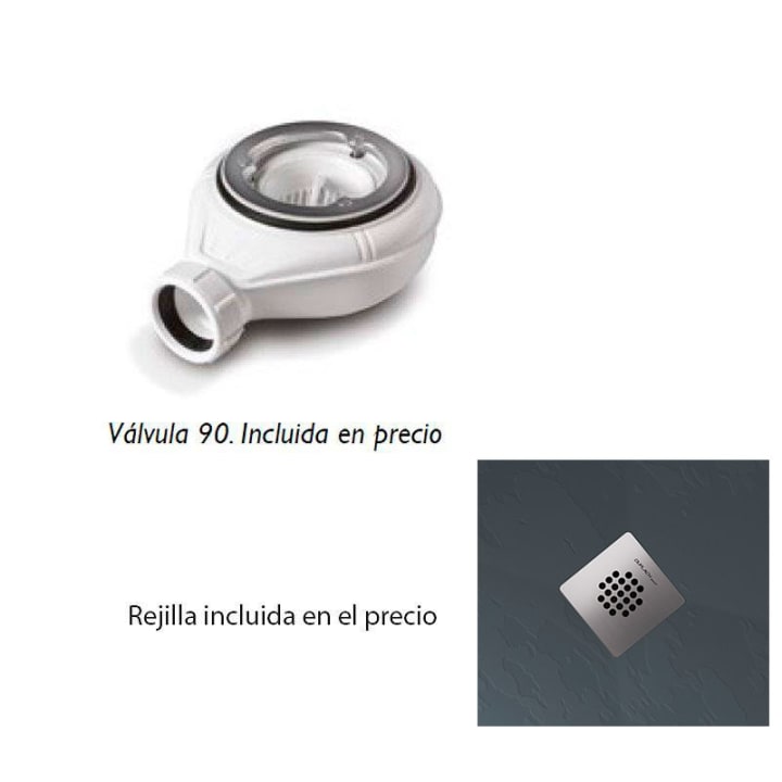 Receveurs de douche en résine décorés Design 3D Bleu Bruntec croquis 6