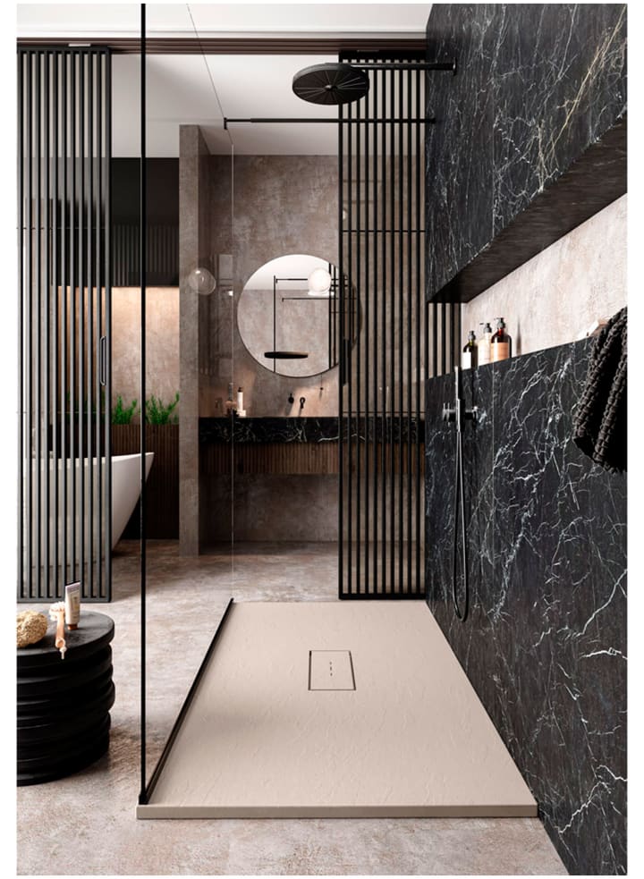 Receveur de douche en résine Vic Hidronatur environnement 14