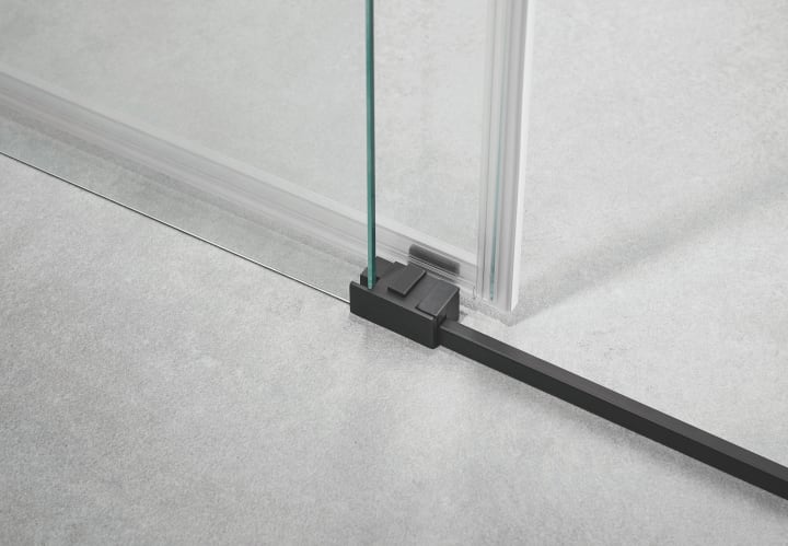 Paroi de douche noir mat Basic Spazio GME détail 3
