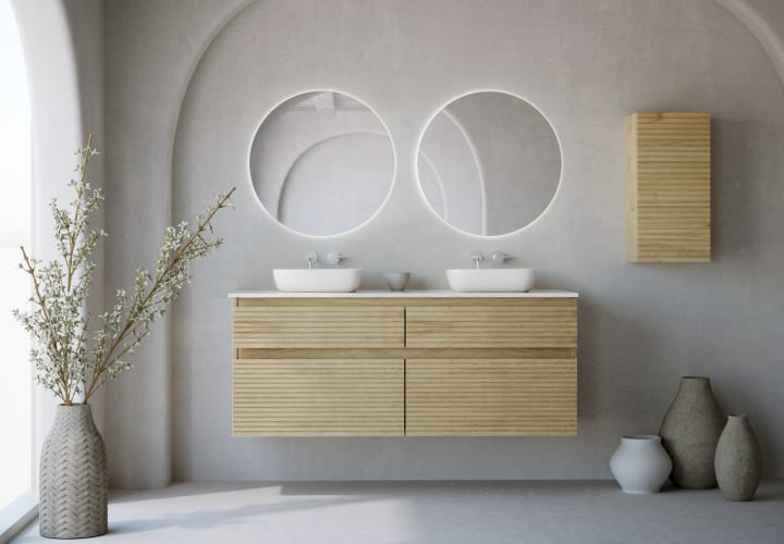 Meuble de salle de bains avec plan de toilette Alpes 9 Bruntec principal 1