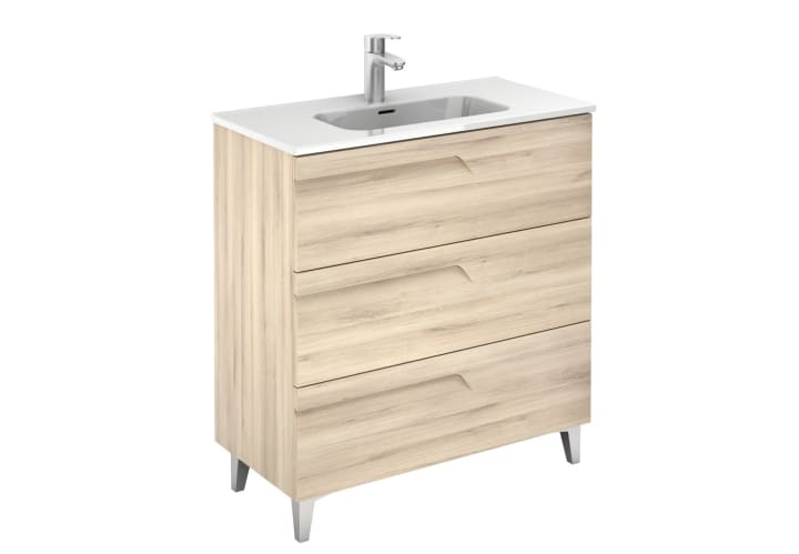Ensemble de meubles de salle de bains profondeur réduite 39 cm Vitale Royo 3D 12