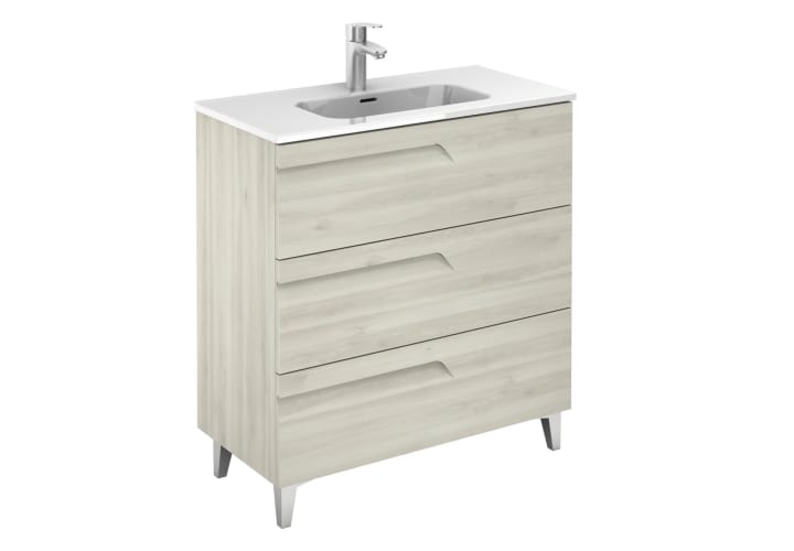 Ensemble de meubles de salle de bains profondeur réduite 39 cm Vitale Royo 3D 14