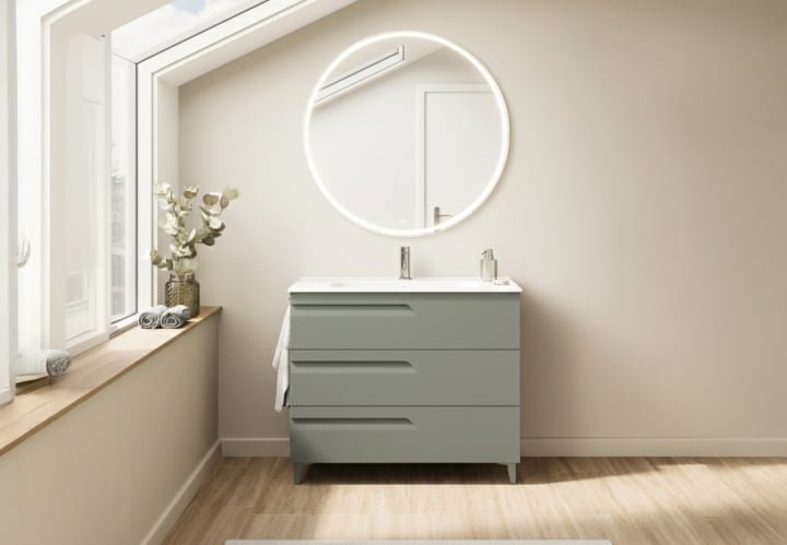 Ensemble de meubles de salle de bains profondeur réduite 39 cm Vitale Royo principal 7
