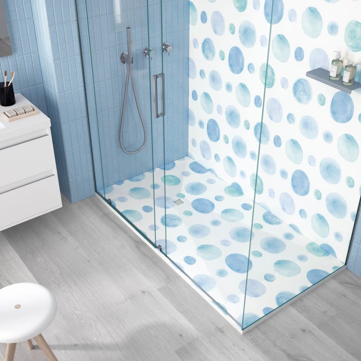 Receveurs de douche en résine décorés Design 3D Coloré Bruntec environnement 3