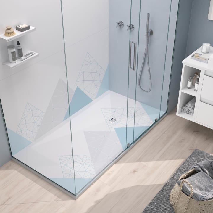 Receveurs de douche en résine décorés Design 3D Coloré Bruntec environnement 2