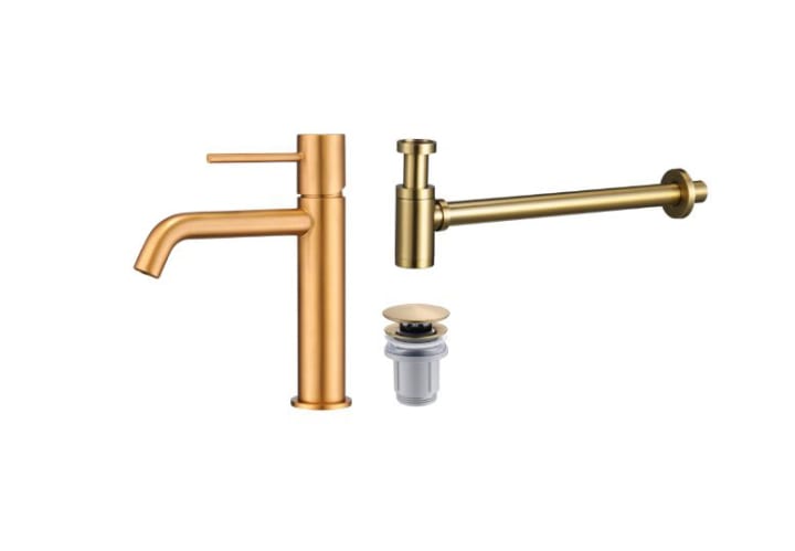 Pack Robinet de lavabo Imex Monza + bonde clic-clac + siphon rond exposé principal 2