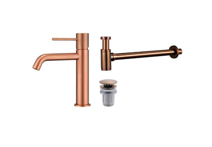 Pack Robinet de lavabo Imex Monza + bonde clic-clac + siphon rond exposé principal 3