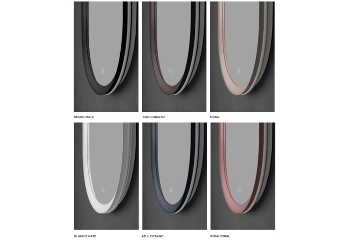 Miroir de salle de bain avec éclairage LED Milano Ledimex détail 8