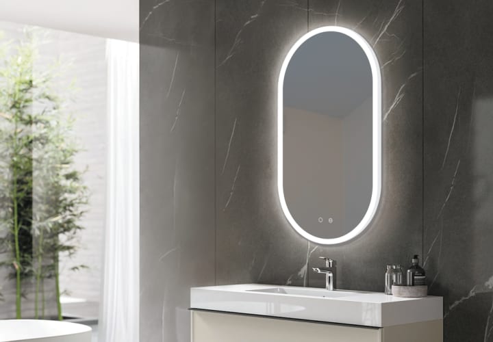 Miroir de salle de bains avec éclairage LED Canadá Ledimex détail 3