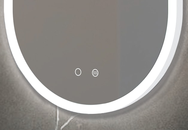 Miroir de salle de bains avec éclairage LED Canadá Ledimex détail 2