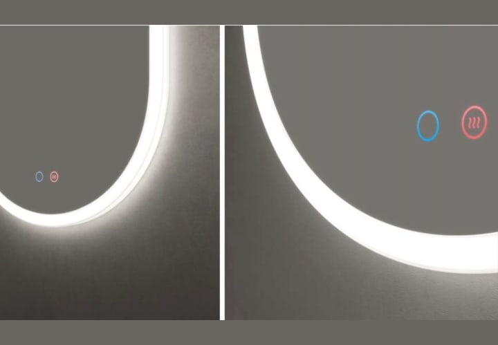 Miroir de salle de bains avec éclairage LED Canadá Ledimex détail 4