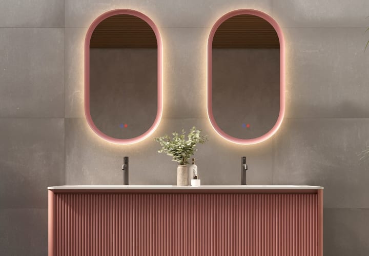 Miroir de salle de bains avec éclairage LED Tokyo Ledimex principal 2