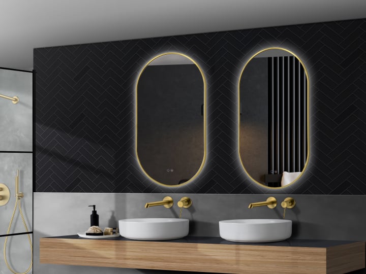 Miroir de salle de bains avec éclairage LED Tokyo Ledimex principal 4