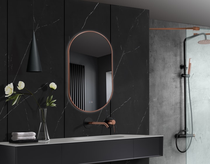 Miroir de salle de bains avec éclairage LED Tokyo Ledimex détail 5