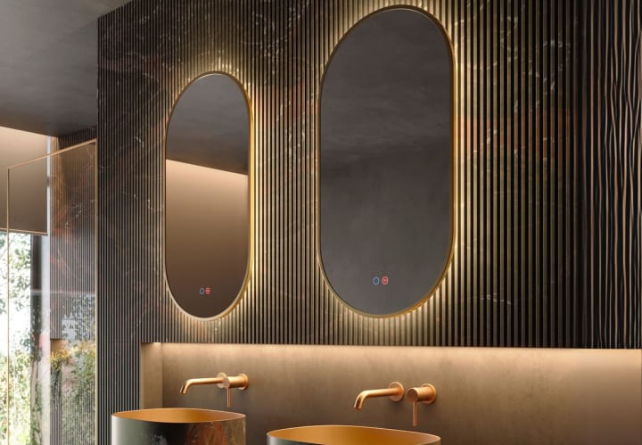 Miroir de salle de bains avec éclairage LED Tokyo Ledimex principal 1