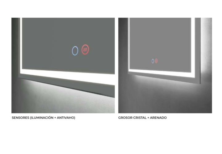 Miroir de salle de bains LED Holanda Ledimex détail 6
