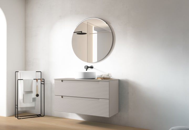 Meuble de salle de bains avec plan de toilette hydrofuge Kyoto Viso principal 6