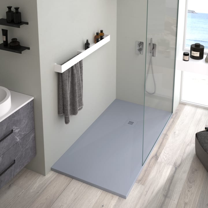 Receveur de douche en résine Design Basic Bruntec environnement 4