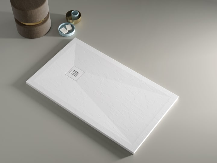 Receveur de douche en résine Design Basic Bruntec environnement 5