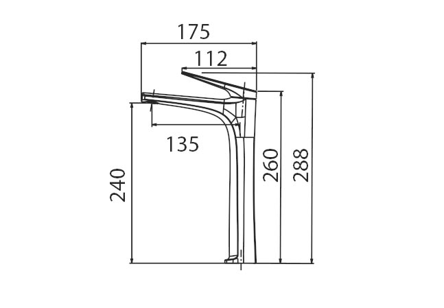 Robinet de lavabo Imex Delos croquis 3