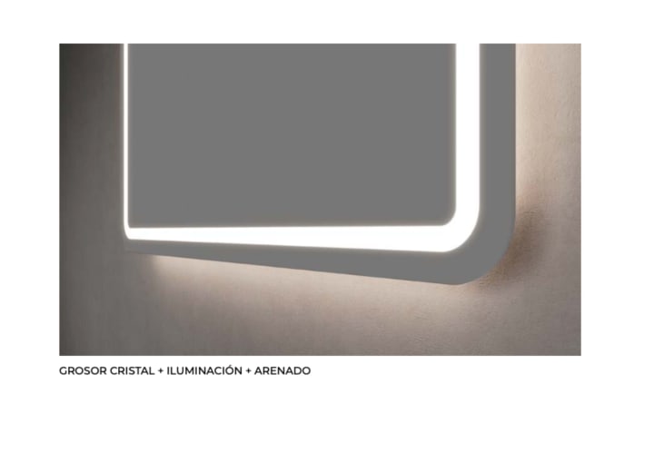 Miroir de salle de bains avec éclairage LED Austria Ledimex détail 6
