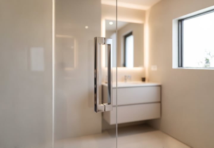 Paroi de douche sur mesure New Sabik Bruntec détail 3