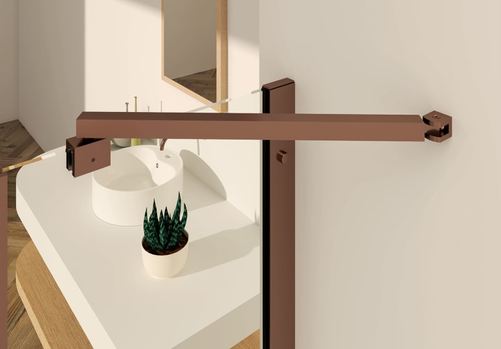 Paroi de douche Carina Bruntec sur mesure détail 5